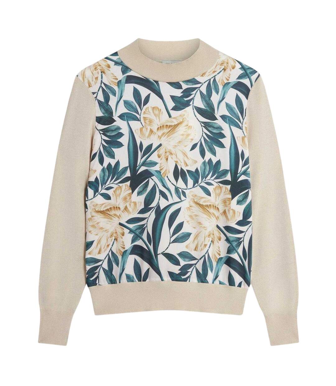 Sweat Motif/style Tulipe Merrni Femme Blanc Cassé Ted Baker-2