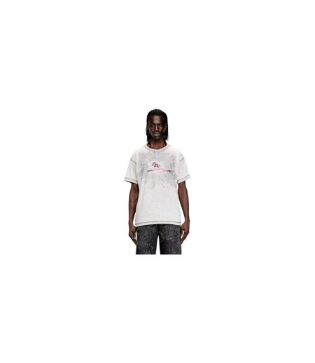 Mens Regular T-shirt Grey Diesel