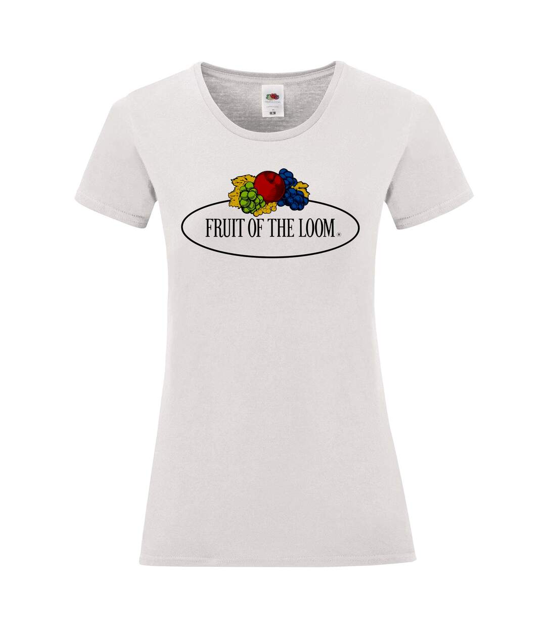 T-shirt Motif/style Rétro Femme Blanc Fruit Of The Loom-1