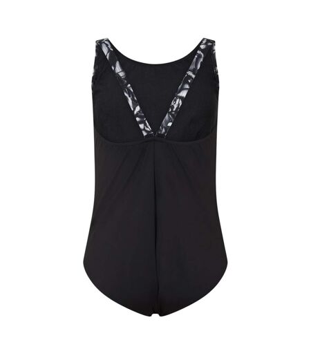 Maillot De Bain 1 Pièce Motif/style Logo Et Abstrait Femme Noir Blanc Abstrait Speedo