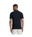 Mens tipped polo shirt dark navy/white Lyle & Scott