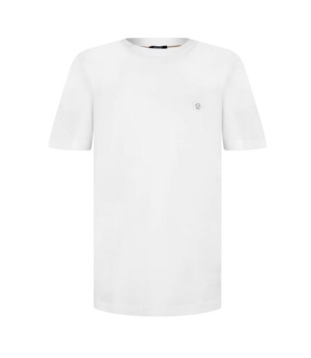 Mens Taut Minimalist Logo T-shirt White Boss