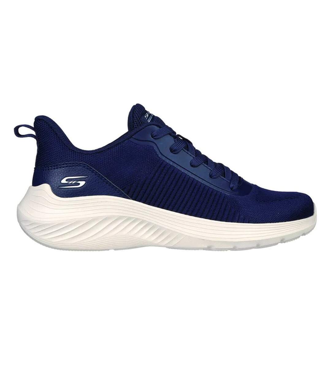 Womens/ladies bobs squad waves trainers navy Skechers-3
