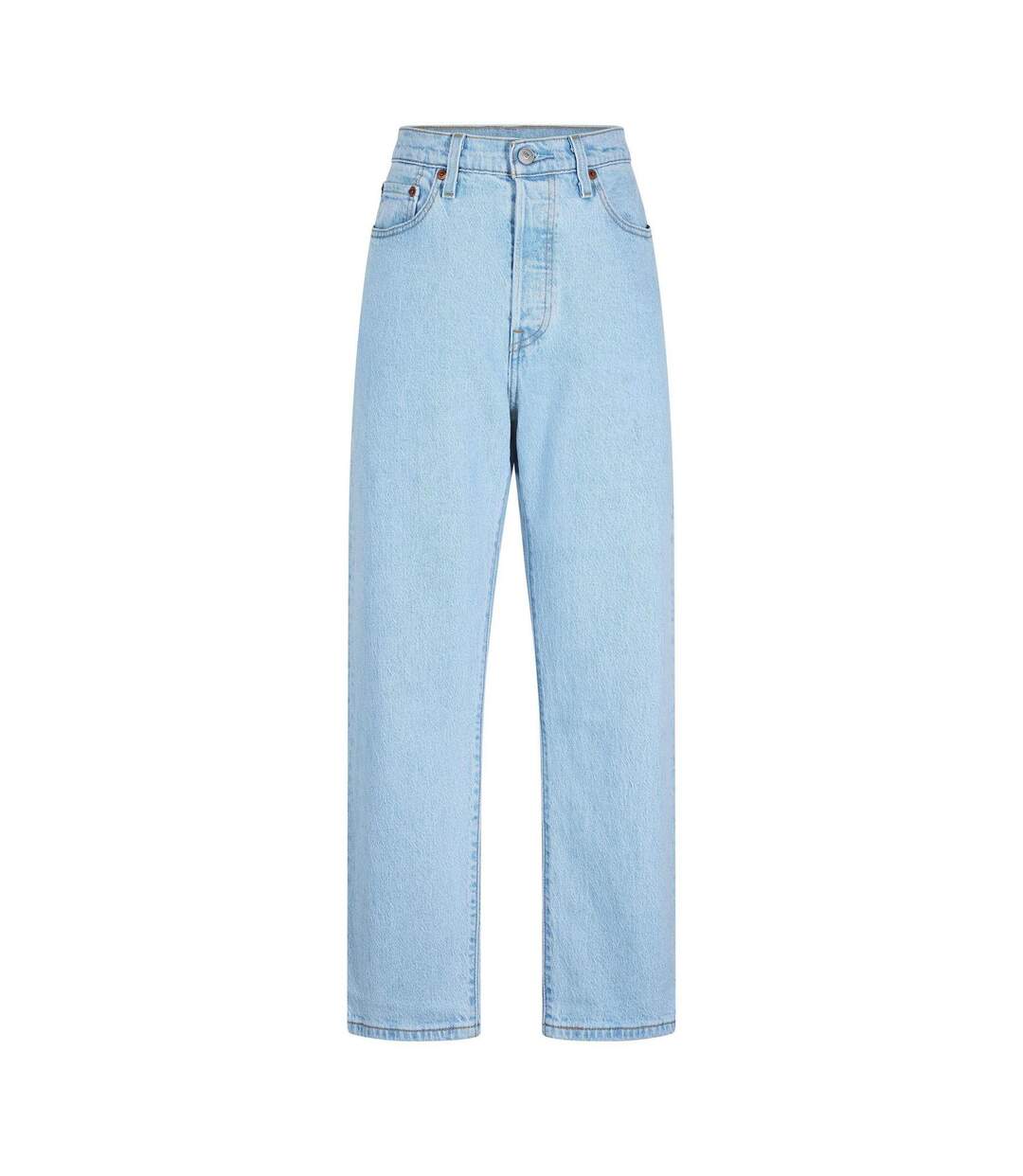 Womens/ladies 501 Straight Leg Ankle Grazer Jeans Samba T3 Blues Levis-1