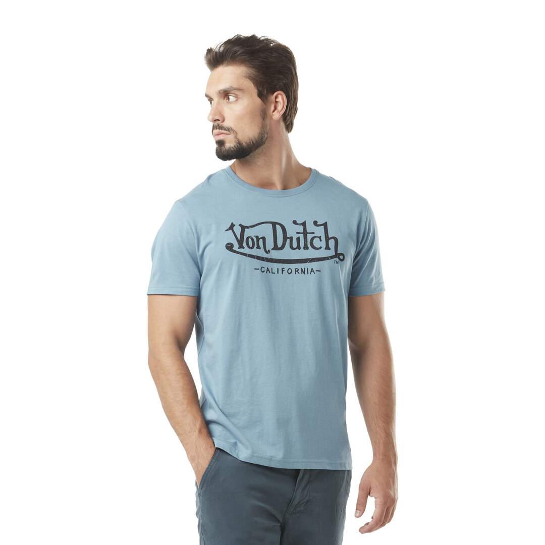 T-shirt homme col rond avec logo en coton First Vondutch-1