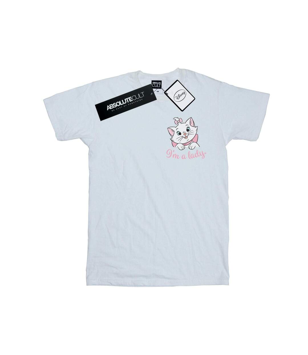 Disney - T-shirt ARISTOCATS MARIE I'M A LADY BREAST PRINT - Femme (Blanc) - UTBI17437-1