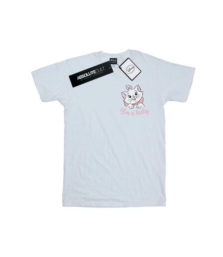 Disney - T-shirt ARISTOCATS MARIE I'M A LADY BREAST PRINT - Femme (Blanc) - UTBI17437