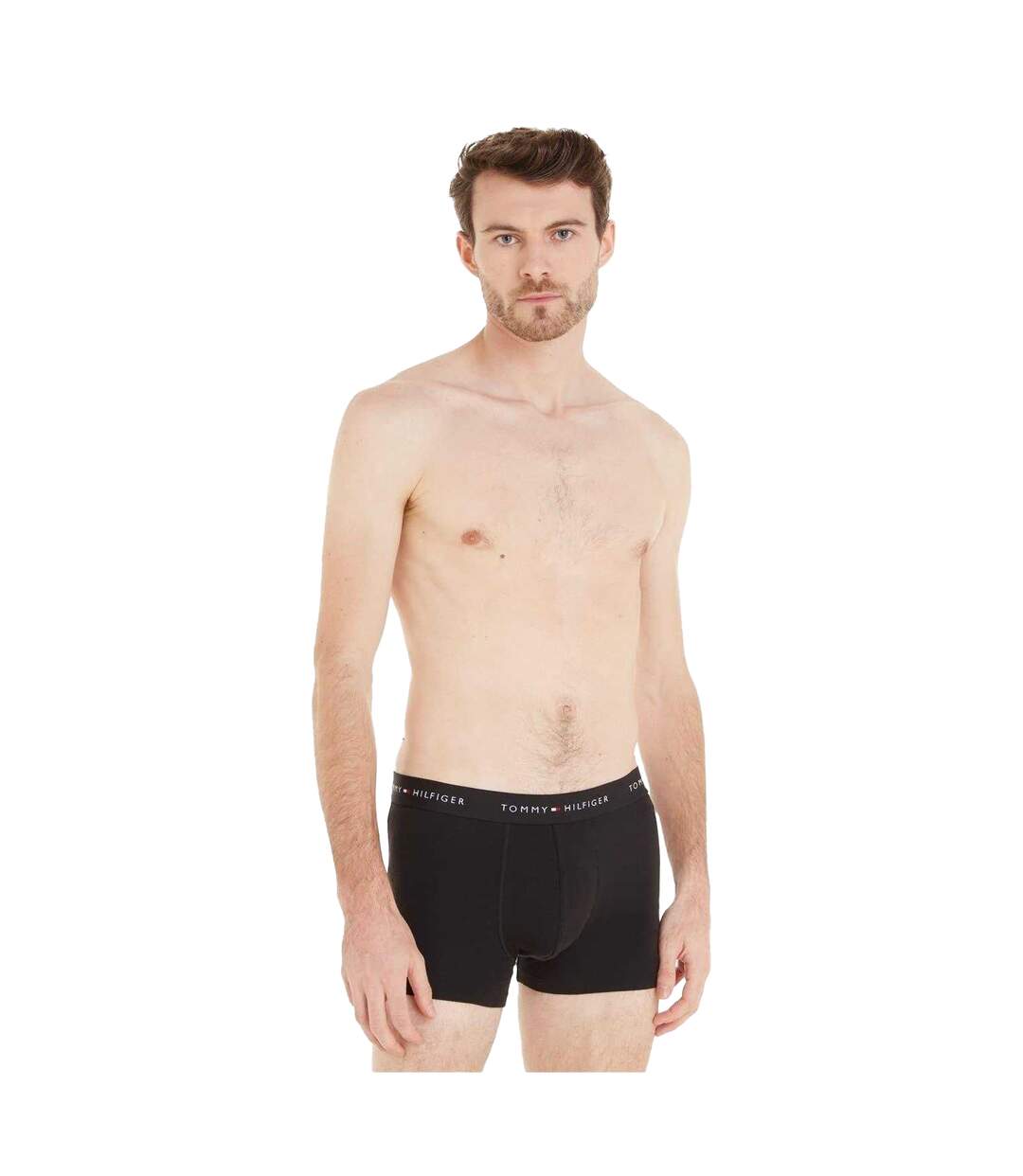 Pack Of 3  Mens Cotton Blend Classic Boxer Shorts  Black Grey White Tommy Hilfiger-4