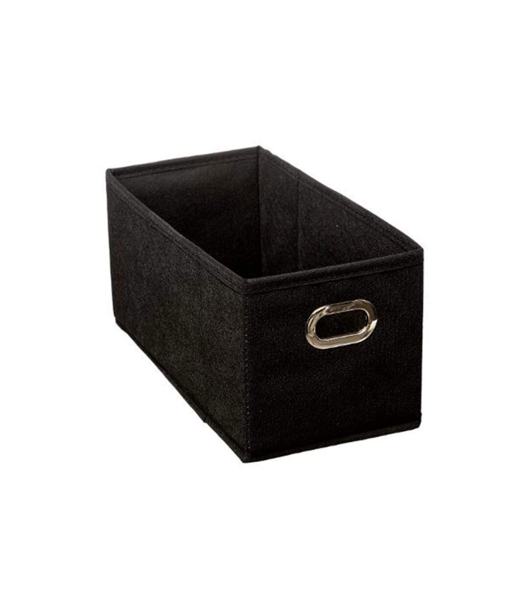 Boîte de Rangement Pliable Premium 15x31cm Noir-1