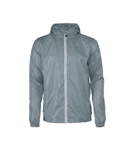 Mens Fastplant Waterproof Jacket Grey Printer RED