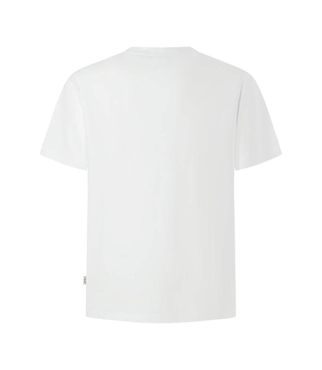 T-Shirt blanc homme pepe jeans contrast connor-2