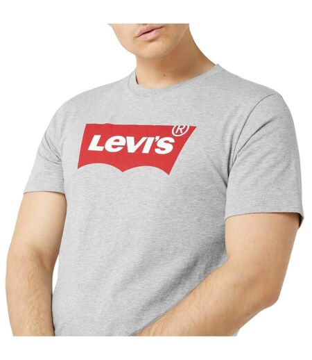 Mens Batwing Logo T-shirt Grey Red Levis