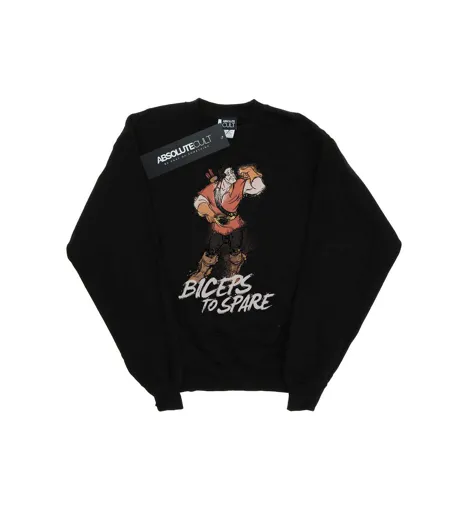 Disney Sweatshirt Womens/Ladies Beauty And The Beast Gaston Biceps To Spare (Noir) - UTBI48494