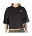 T-Shirt noir crop femme puma better classics-1