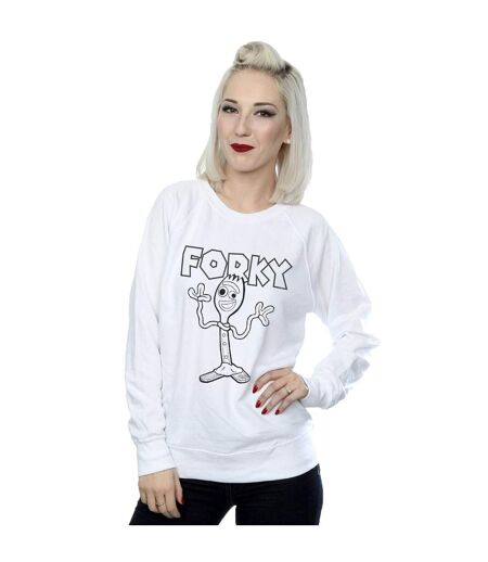 Disney Pull-over Forky Femmes/Ladies Toy Story 4 (Blanc) - UTBI42036