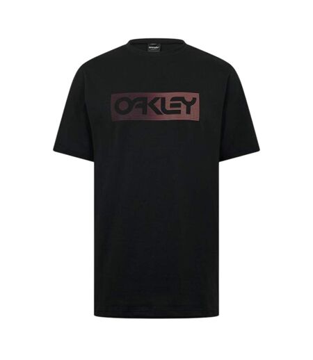 T-shirt Motif/style Logo Double Homme Noir Oakley