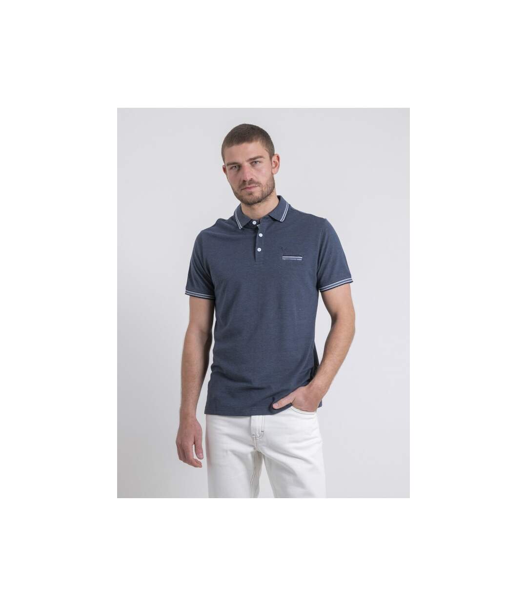 Polo manches courtes pur coton PIGUSTAVE-1