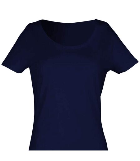 Robe T-shirt Motif/style Uni Femme Bleu Marine SF