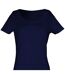 Robe T-shirt Motif/style Uni Femme Bleu Marine SF-3
