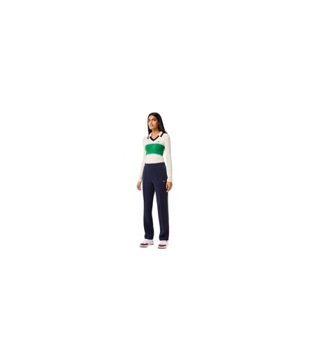 Pantalon De Survêtement Motif/style Rayure Latérale Femme Bleu Marine Foncé Lacoste