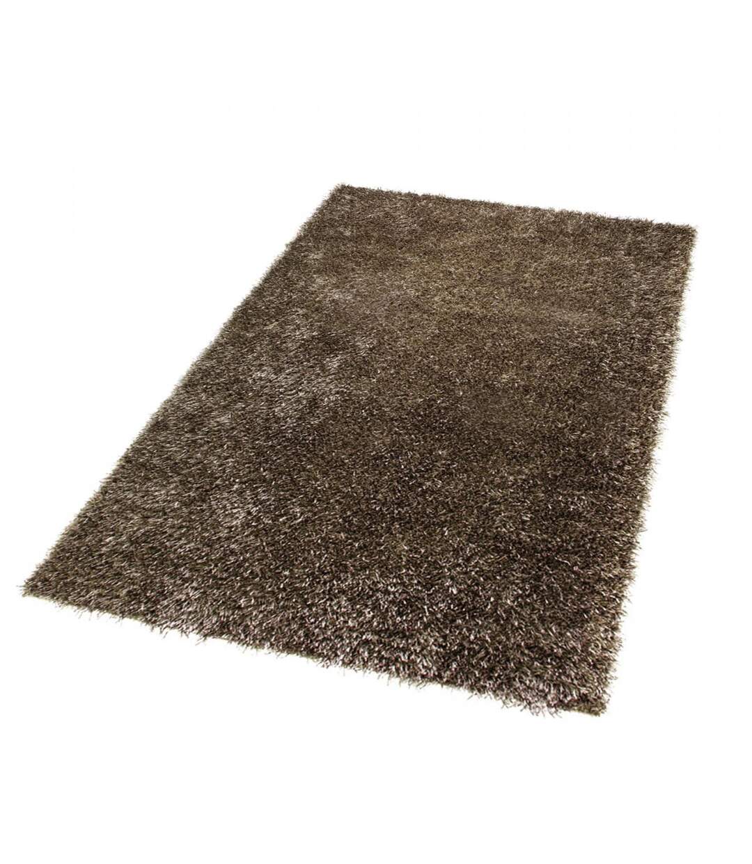 Tapis longs poils shaggy tissé motif uni COLMOR