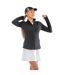 Womens/ladies Fitness Jacket Black Spiro-3
