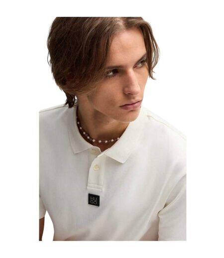 Mens Deabono Logo Polo Shirt Natural Hugo