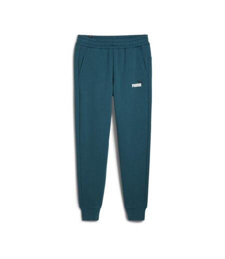 Jogging bleu/vert homme puma logo essentials - l