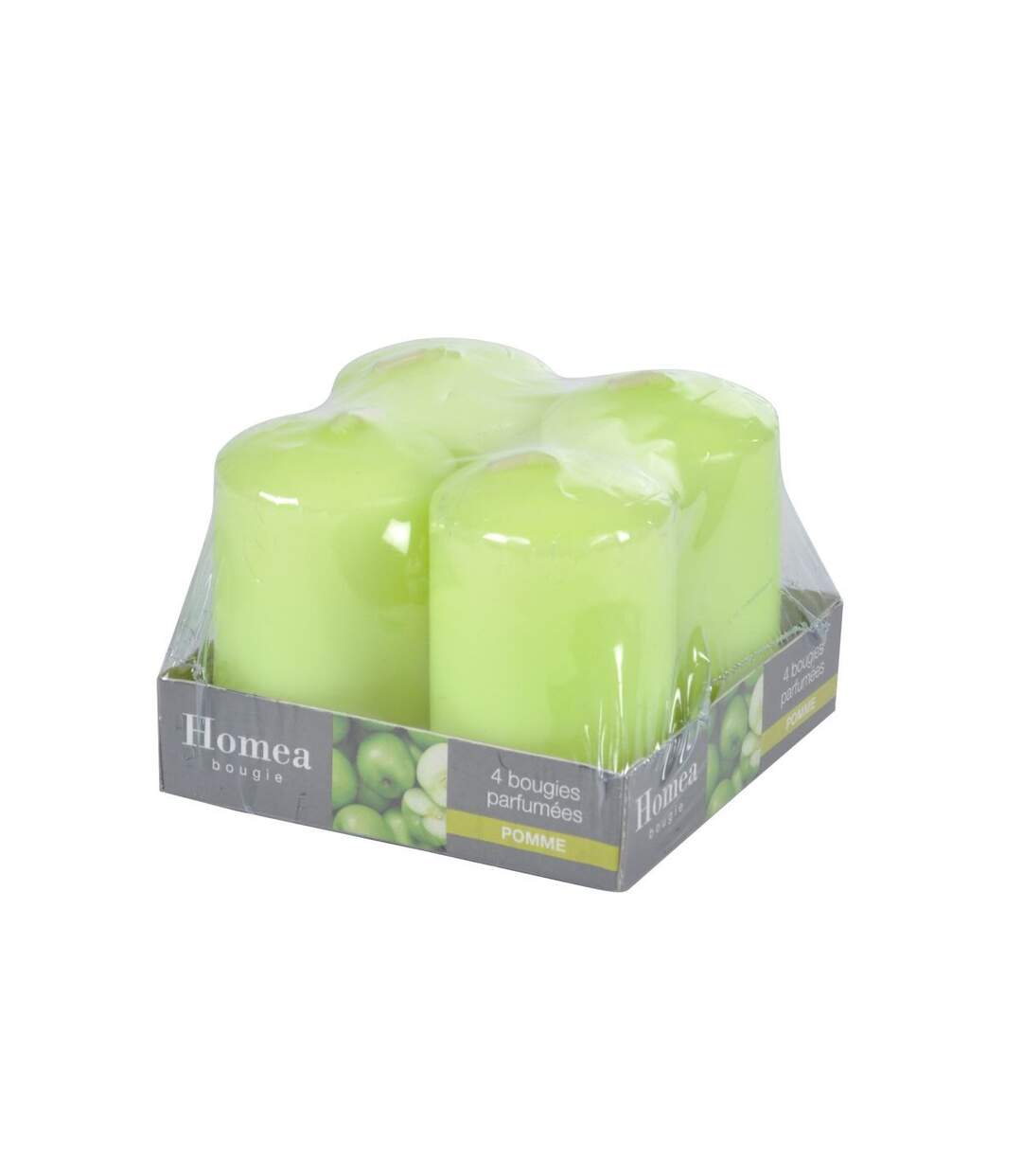 Lot de 4 Bougies Parfumées Essentiel 6cm Pomme-2