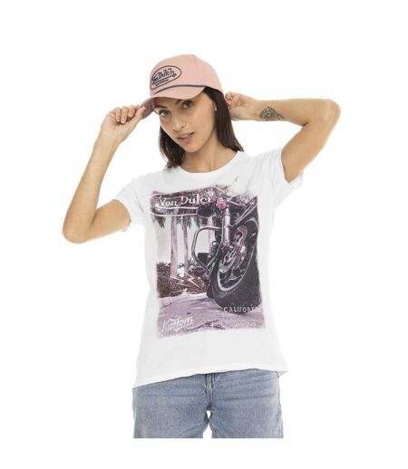 T-shirt à col rond manches courtes femme Photoprint Moto Vondutch