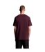 Mens Small Logo Cotton T-shirt Burgundy Lyle & Scott-2