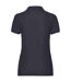 Womens/ladies lady fit piqué polo shirt deep navy Fruit of the Loom