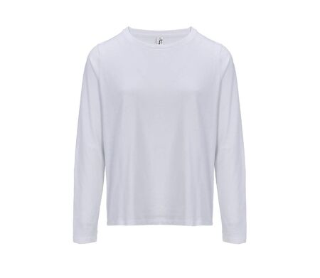 T-shirt manches longues FEMME - 04443 - blanc