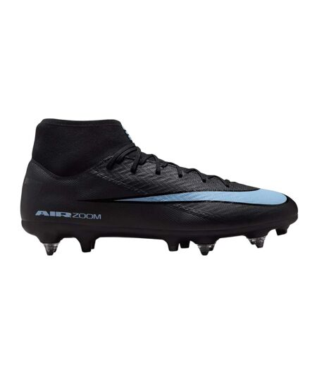 Mens Mercurial Superfly 10 Soft Ground Football Boots Black Blue Nike