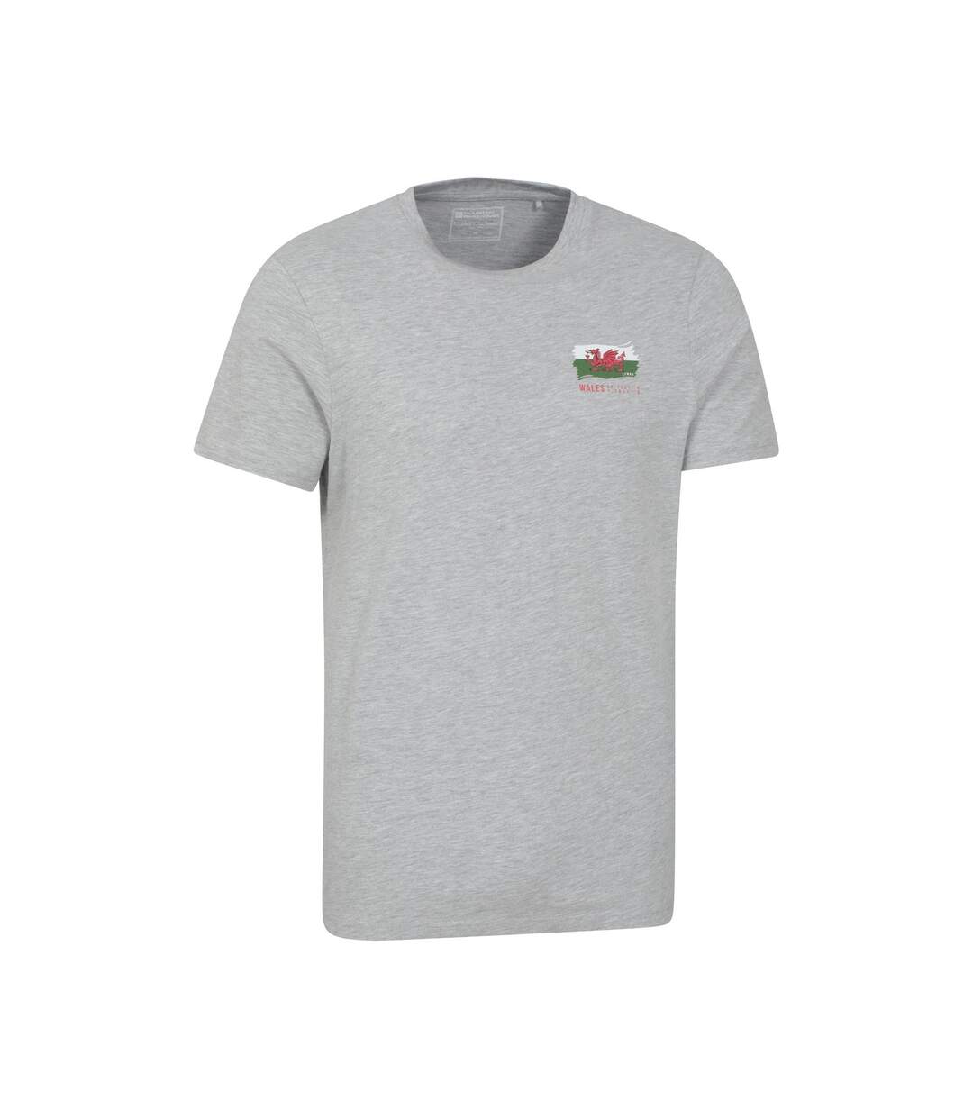 T-shirt Motif/style Graphique Wales Homme Gris Mountain Warehouse-4