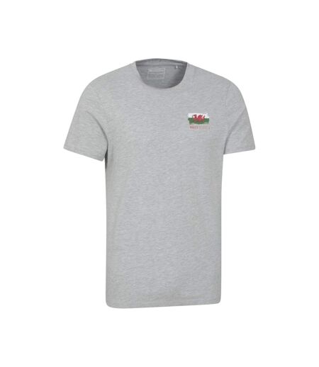 T-shirt Motif/style Graphique Wales Homme Gris Mountain Warehouse