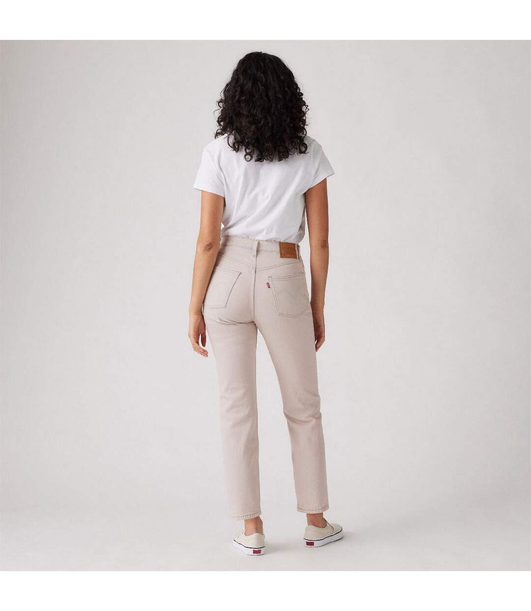 Jean 7/8 Femme Rose Barbe À Papa Levis-4