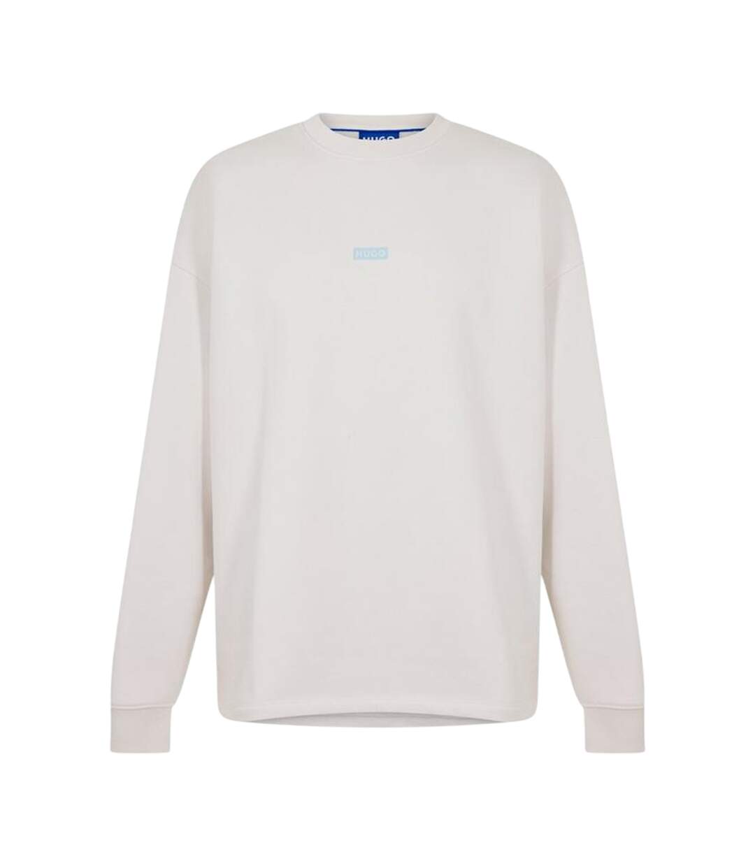 Mens Naviu Back Print Sweatshirt White Hugo-1
