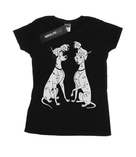 Disney - T-shirt DALMATIANS FAMILY - Femme (Noir) - UTBI14745