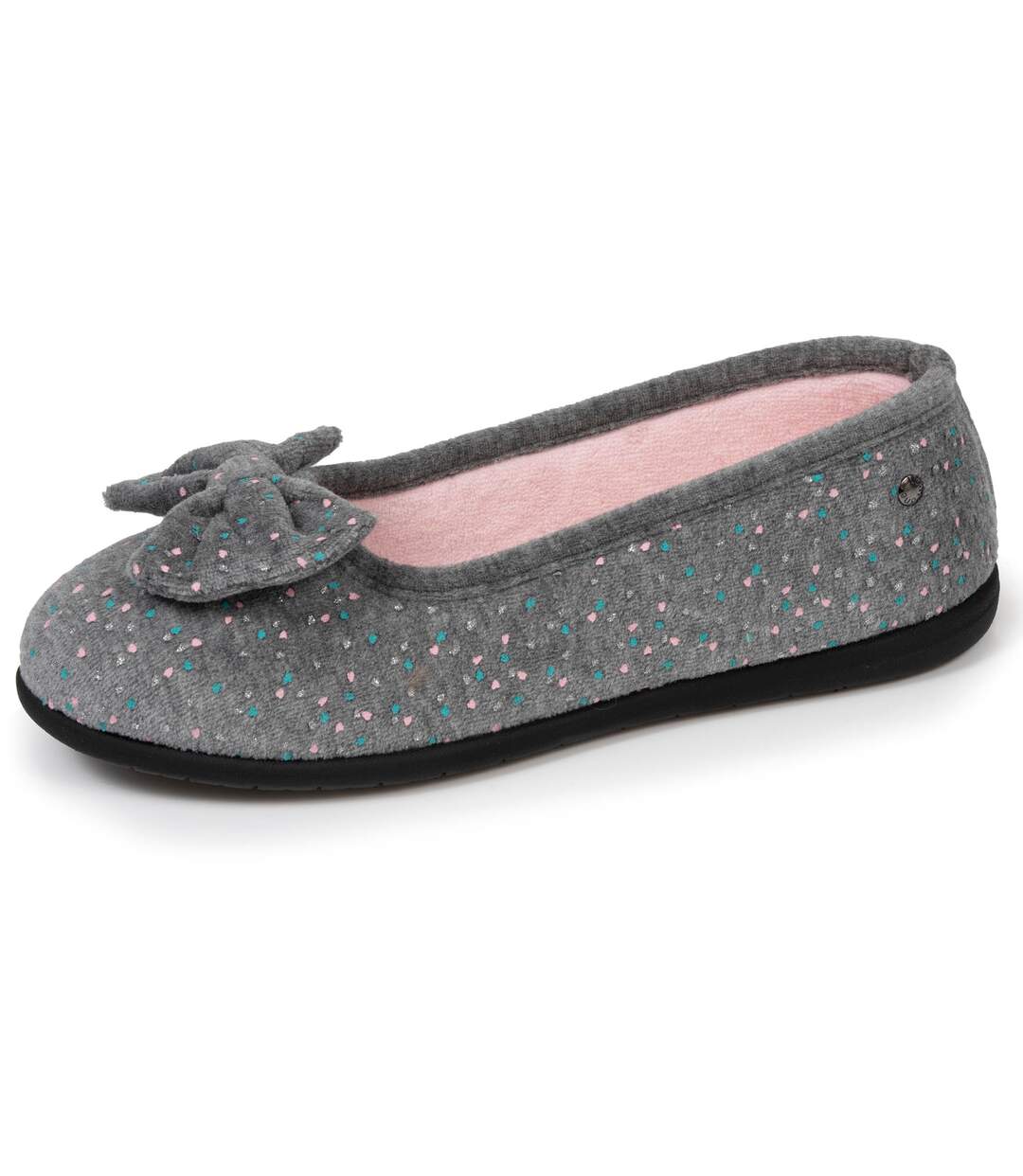 Isotoner Chaussons Ballerines femme souples, ultra confortables et légèrs, confort technologie everywear-1