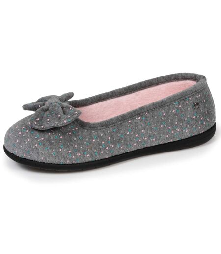 Isotoner Chaussons Ballerines femme souples, ultra confortables et légèrs, confort technologie everywear