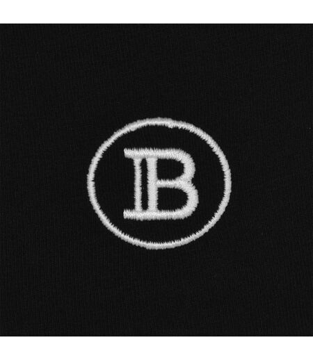 Mens Paris Logo Cotton Jersey Boxer Shorts Black White Balmain