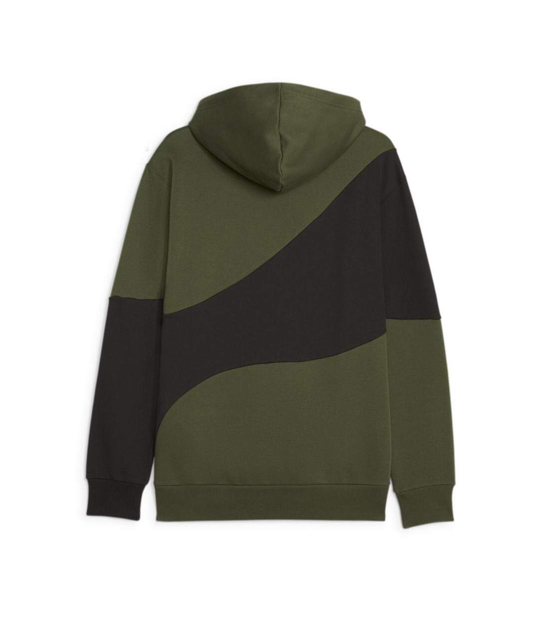 Sweat noir/kaki homme puma power cat - l-2