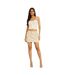 Womens/ladies Cargo Mini Skirt Beige Missy Empire-3