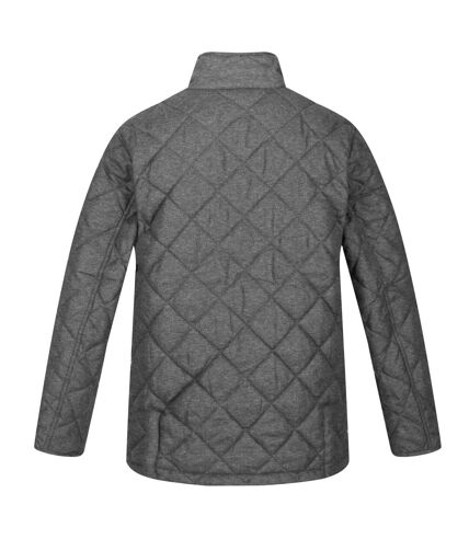 Regatta Mens Londyn Wool Effect Padded Jacket (Dark Grey Marl)