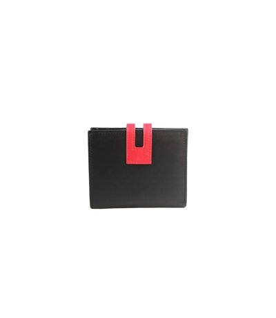 Eastern Counties Leather - Porte-monnaie CASSIE (Noir / Corail foncé) (Taille unique) - UTEL366