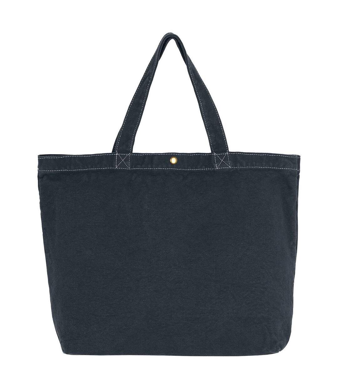 Grand sac cabas en toile - CA-4631 LCS - noir poivre-2