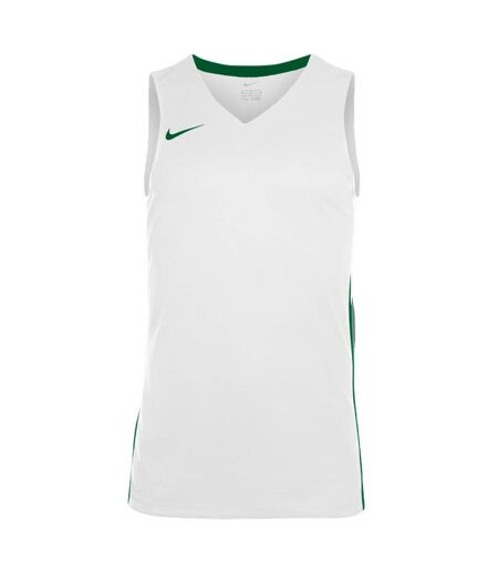 Mens Team V Neck Basketball Jersey White Pine Green Nike