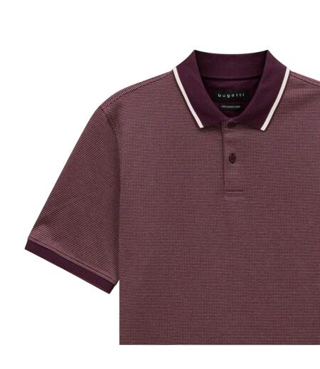 Mens Polo Shirt Blackberry Bugatti