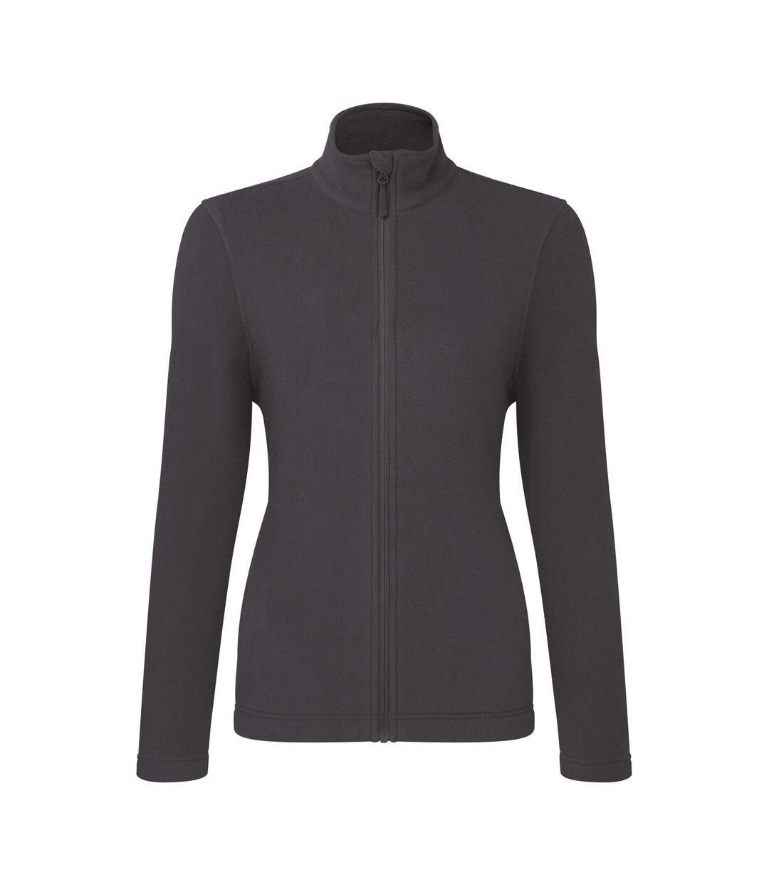 Womens/ladies recyclight full zip fleece jacket dark grey Premier-1